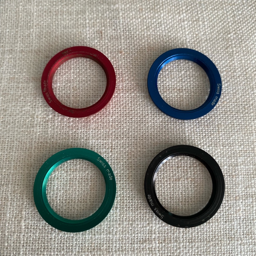 Gucci Bezels & Box NO WATCH Metallic Colors Set of Four fits bracelet bangle - Picture 6 of 7